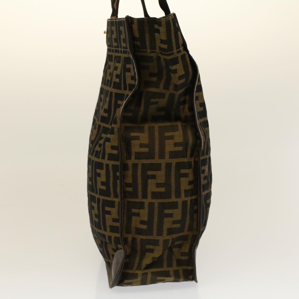 Luxury FendiTote Bag Nylon Brown Black58820