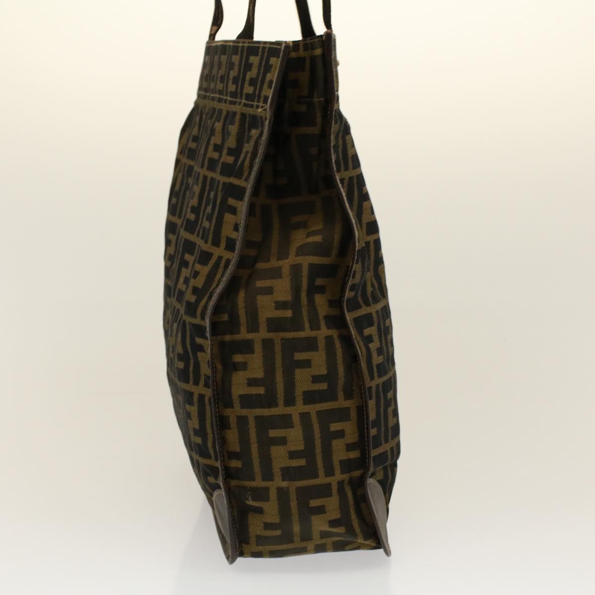 Luxury FendiTote Bag Nylon Brown Black58820