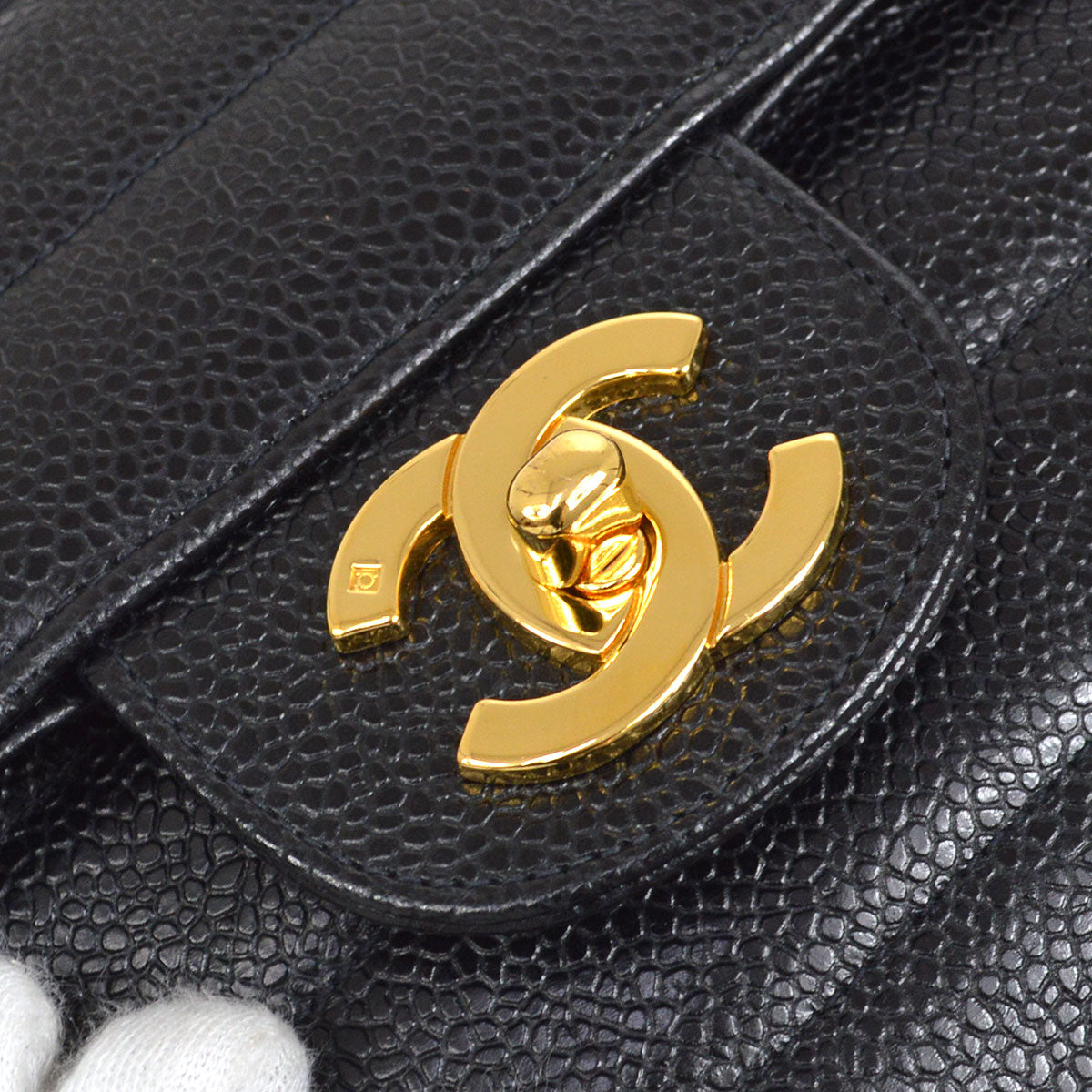 Luxury Chanel 1994-1996 Large Horizontal Classic Single Flap
