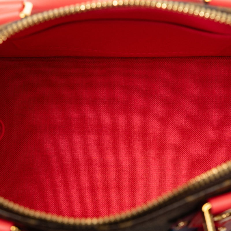 Louis Vuitton Monogram BB Handbag 2WAY M41659 Flamingo Red PVC Leather  Louis Vuitton