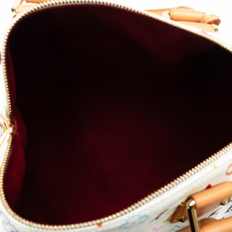 Louis Vuitton Multicolor Speedyy 30 Handbag Mini Boston Bag M92643 Bronze White PVC Leather  Louis Vuitton