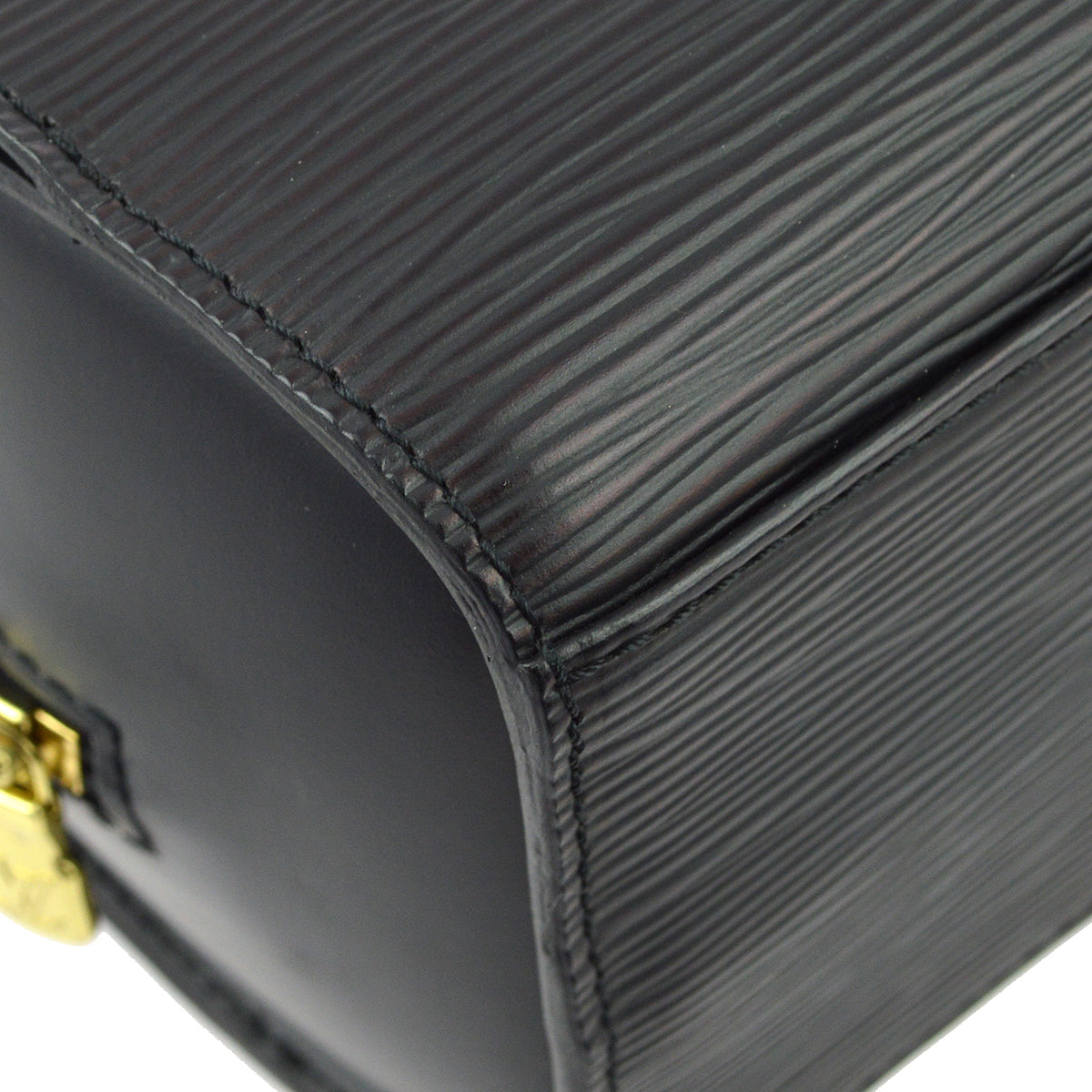 Louis Vuitton 2002 Black Epi Pont Neuf Handbag M52052