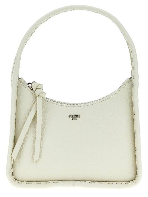 Luxury Fendi Mini Fendessence Hobo Shoulder Bag White