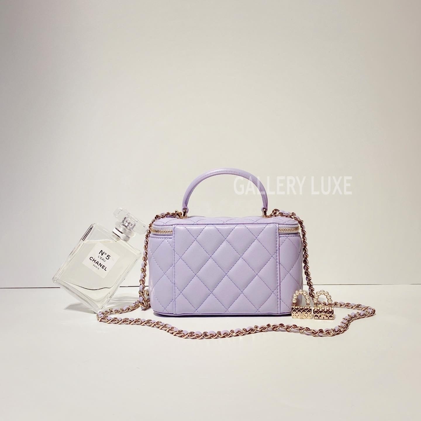 No.3372-Chanel Timeless Classic Handle Vanity With Chain (Brand New / 全新)