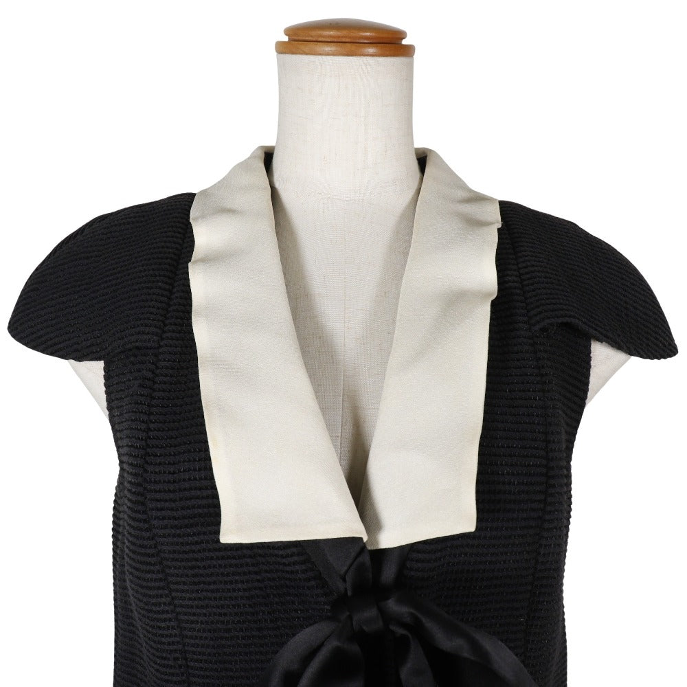 Chanel Cotton Silk Dress Black New