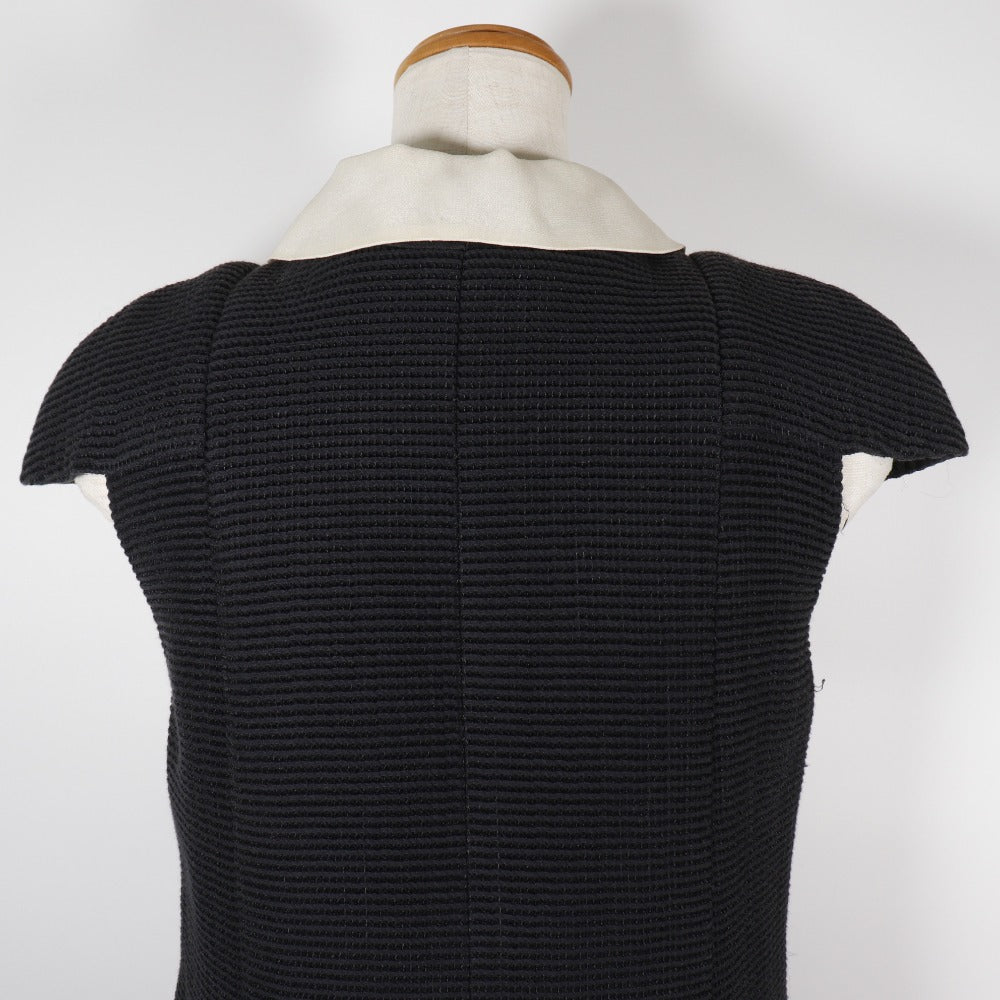 Chanel Cotton Silk Dress Black New