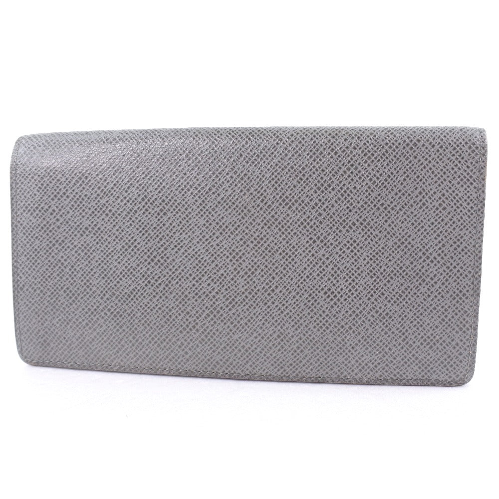 LOUIS VUITTON Long Wallet Purse M32653 Taiga gray Portefeuille Brazza mens