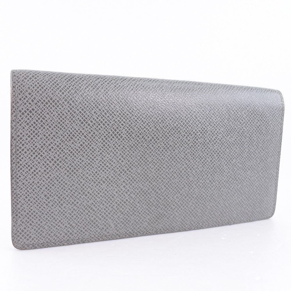 LOUIS VUITTON Long Wallet Purse M32653 Taiga gray Portefeuille Brazza mens