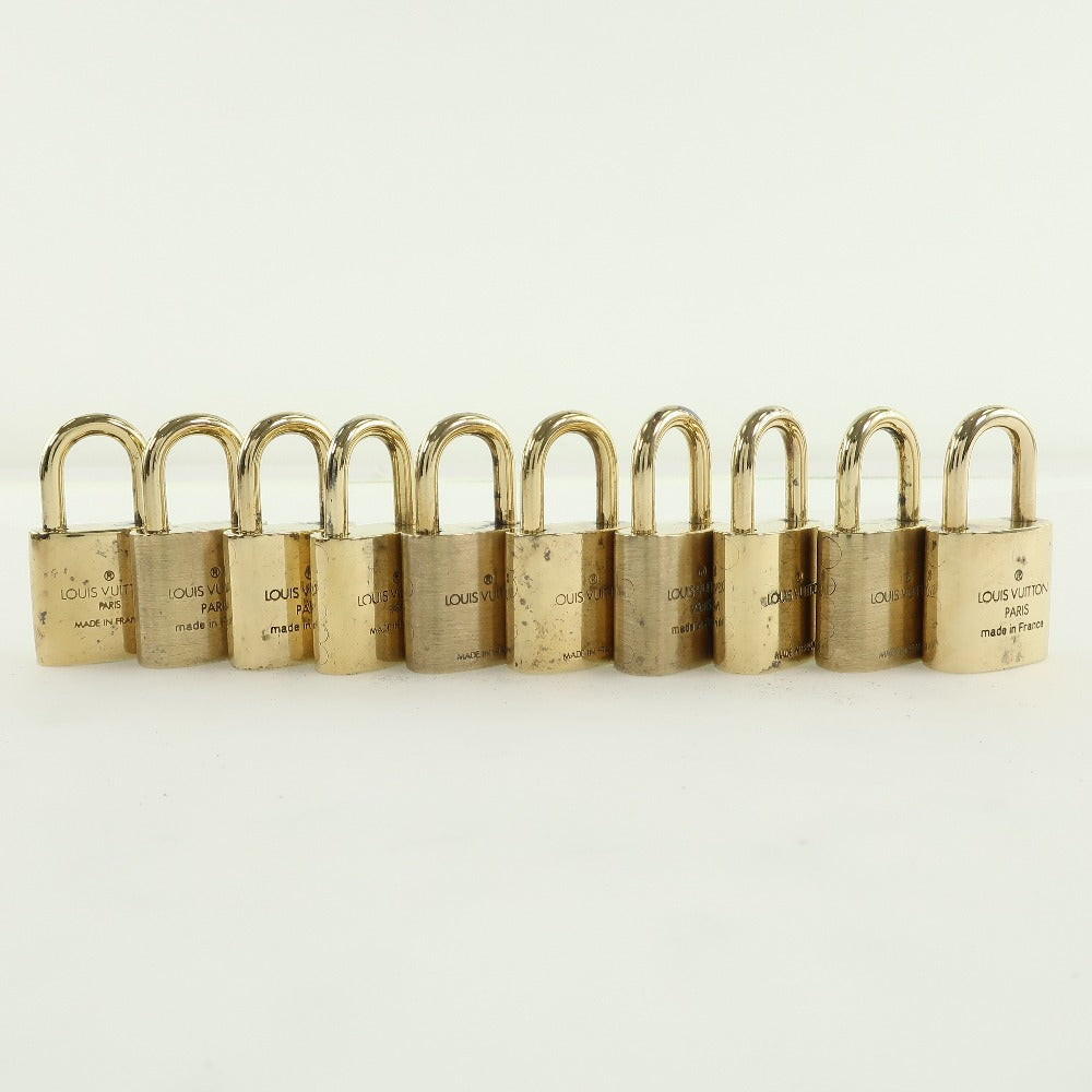 Louis Vuitton Brass Padlock & Key Set