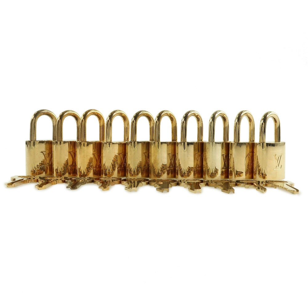 LOUIS VUITTON Cadena brass gold 10 pieces set Padlock & key Women()