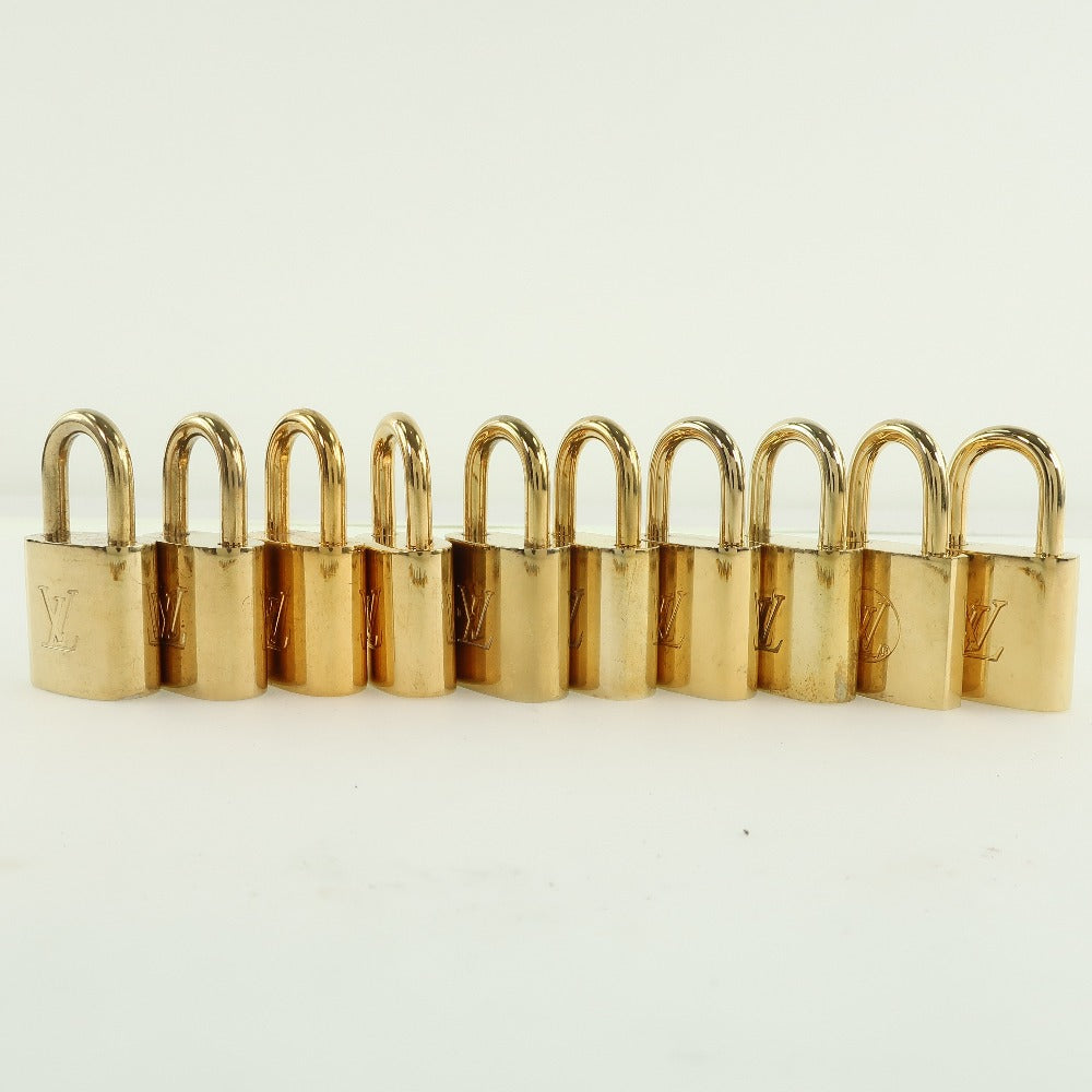 LOUIS VUITTON Cadena brass gold 10 pieces set Padlock & key Women()