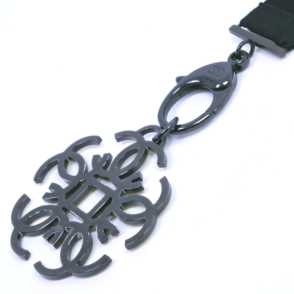 Chanel Rhinestone Necklace Black B17S