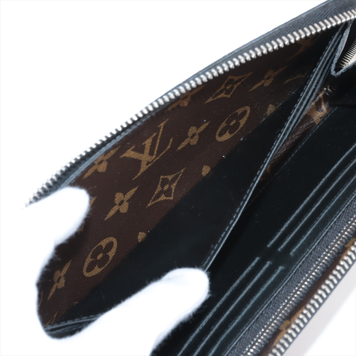 Louis Vuitton Monogram Makassar Zippyr Dragon M69407 Black X Brown Round Zipper Wallet
