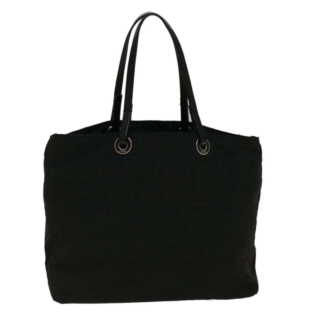 Luxury FendiZucca Canvas Hand Bag Nylon Black59250