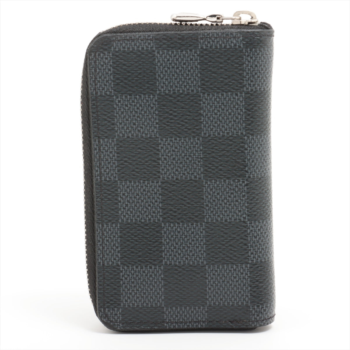 Louis Vuitton Damier Graphit Zippyr Coin Pass N63076 Black Coin Case  Reaction