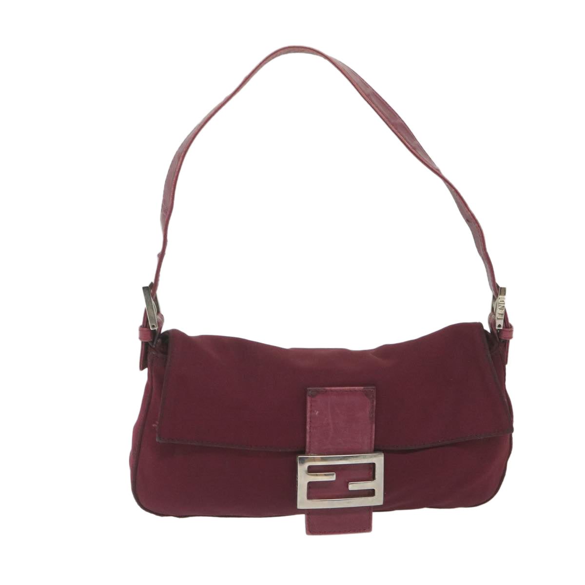 Luxury FendiMamma Baguette Shoulder Bag Nylon Bordeaux 2308 26424 01859458