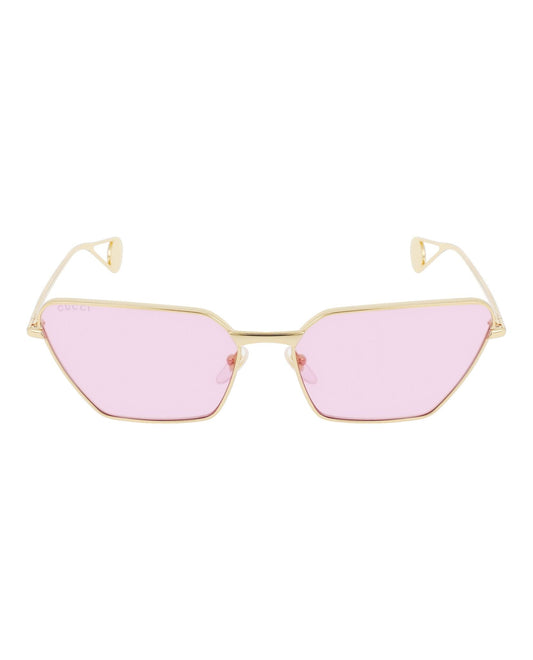 Gucci Cat Eye-Frame Metal Sunglasses