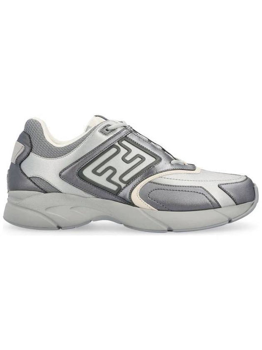 Luxury Fendi Faster Trainer Low Top Sneakers Grey