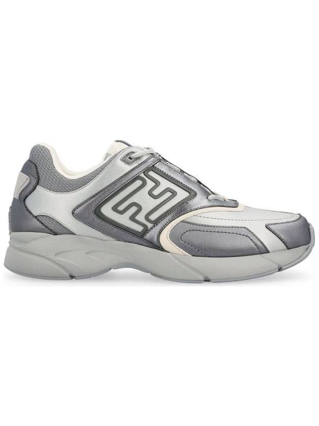 Luxury Fendi Faster Trainer Low Top Sneakers Grey