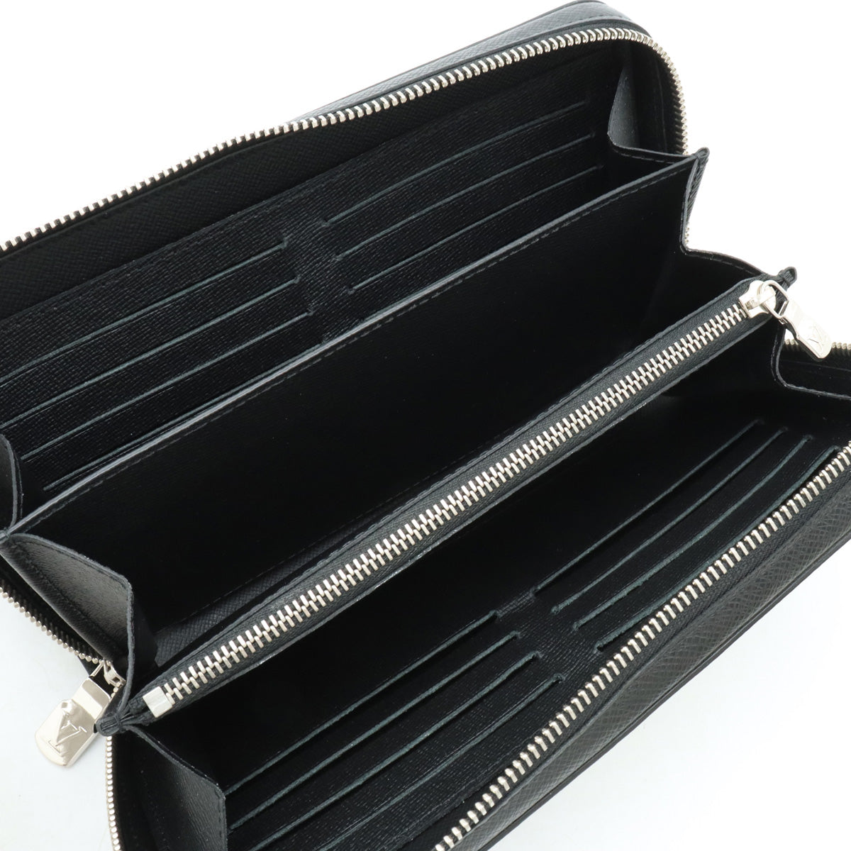 Louis Vuitton Louis Vuitton Taiga Zippy XL Roundfather Long Wallet Second Bag Noneir Black M44275 Blumin