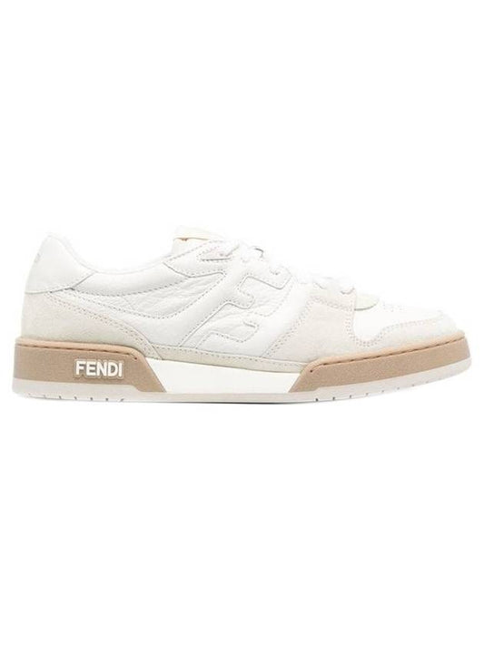 Luxury Fendi Match FF Logo Low Top Sneakers White