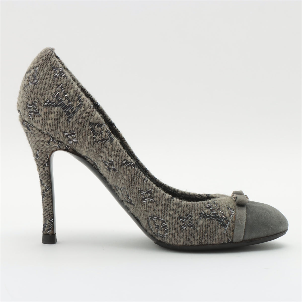 Louis Vuitton Twid Pump 38 1/2  Grey TC0153 Lift