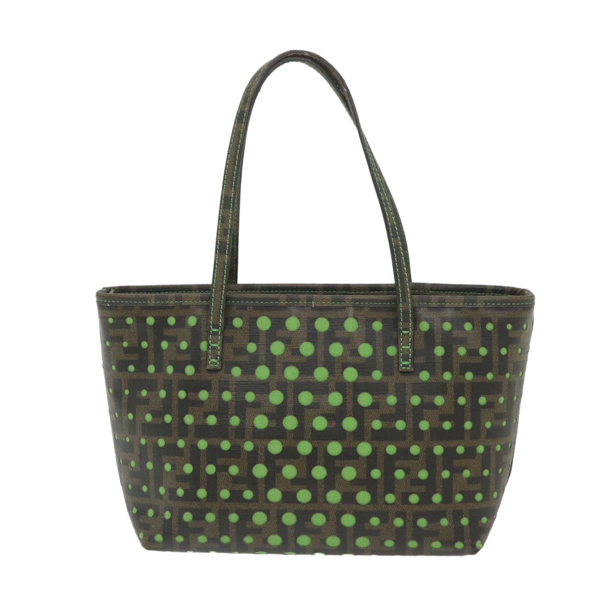 Luxury FendiZucca Canvas Tote Bag Black Brown59947