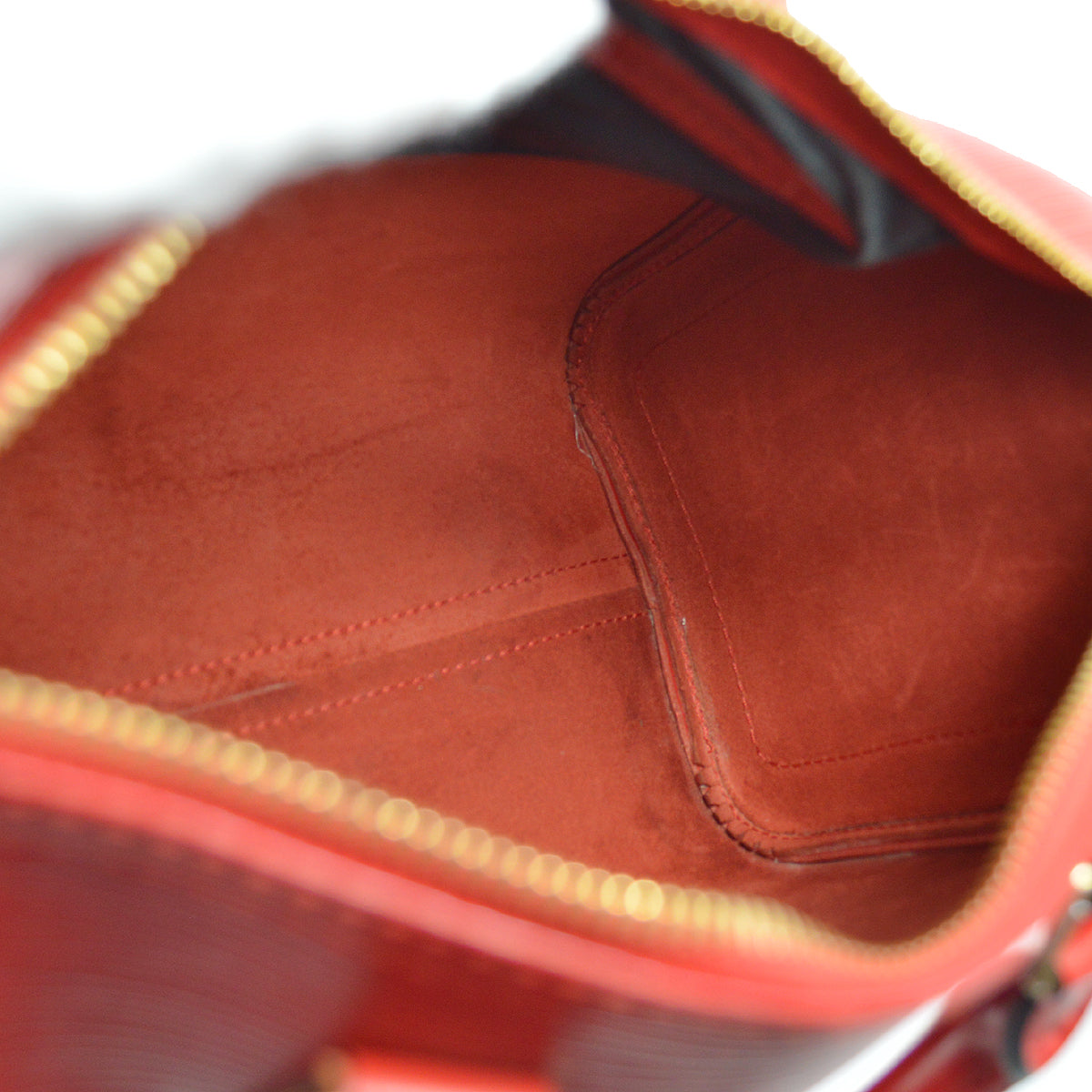 Louis Vuitton 1995 Red Epi Speedy 25 Handbag M43017