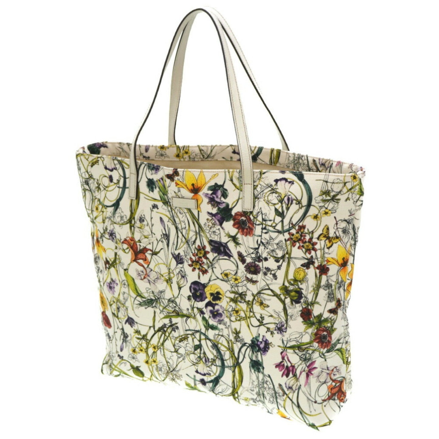 Luxury Gucci Trending 2025 Flora  Leather Tote Bag ()