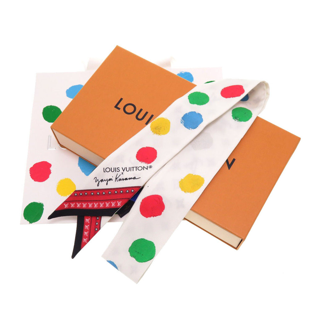LOUIS VUITTON scarf M78284 silk white LV x YK Bandeau BB Painted Dots Women