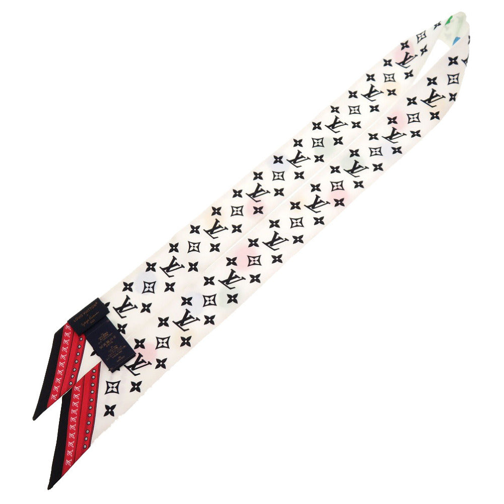 LOUIS VUITTON scarf M78284 silk white LV x YK Bandeau BB Painted Dots Women