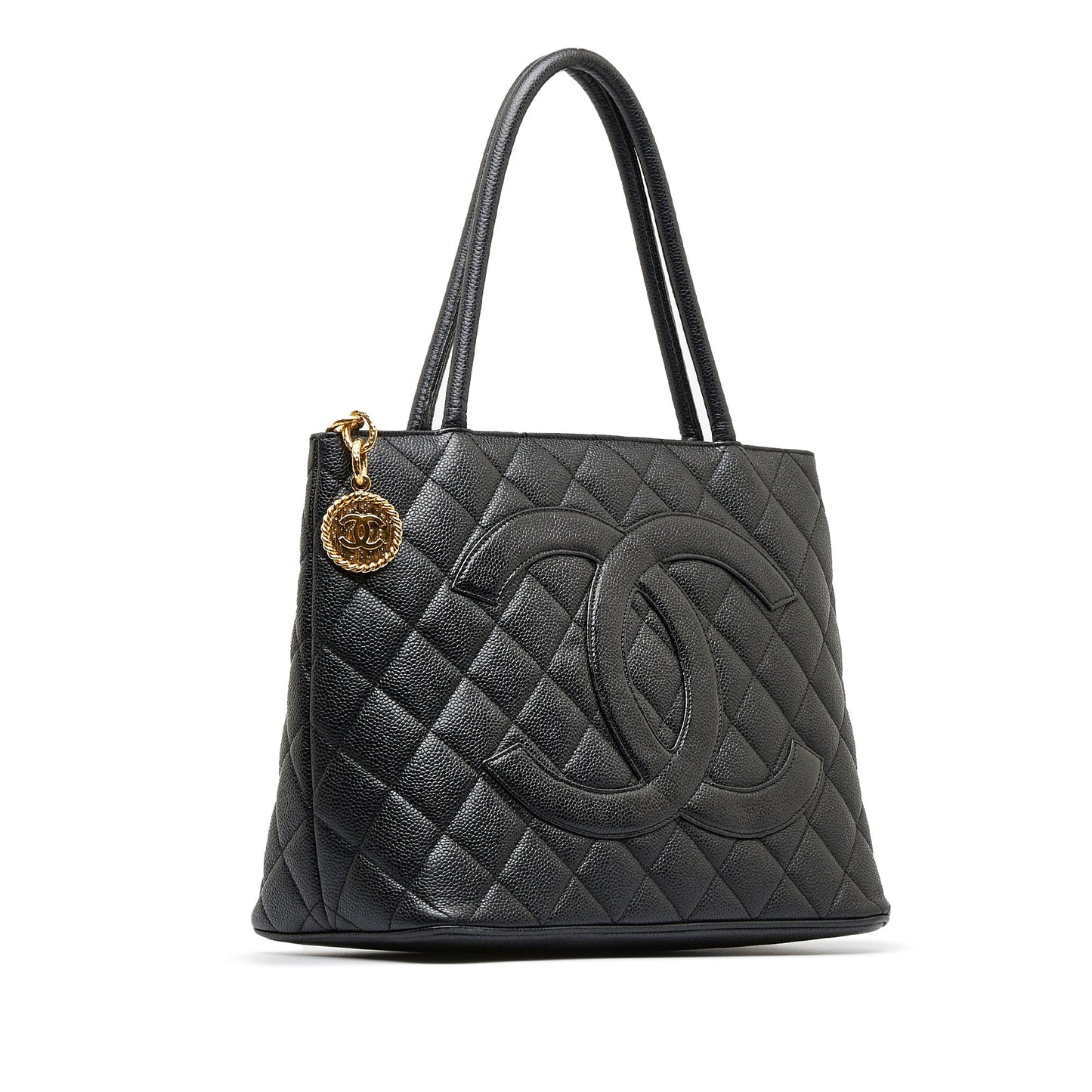 Luxury Chanel Caviar Medallion Tote Bag