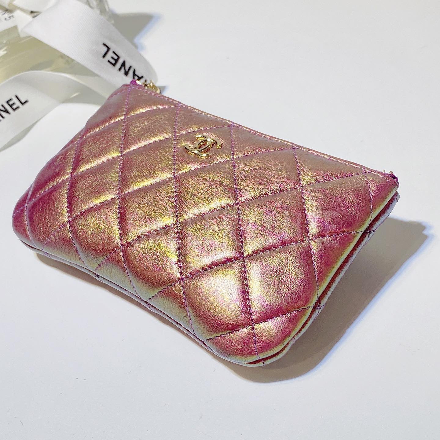 No.3101-Chanel Lambskin Mini O Case Pouch