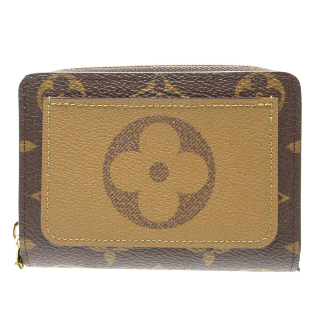 LOUIS VUITTON Bifold Wallet M81461 Monogram canvas Brown Compact wallet Monogram reverse Portefeuille Lou Women