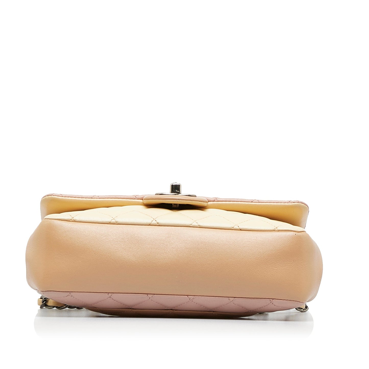 CHANEL Small Lambskin Tricolor Single Flap Shoulder Bag