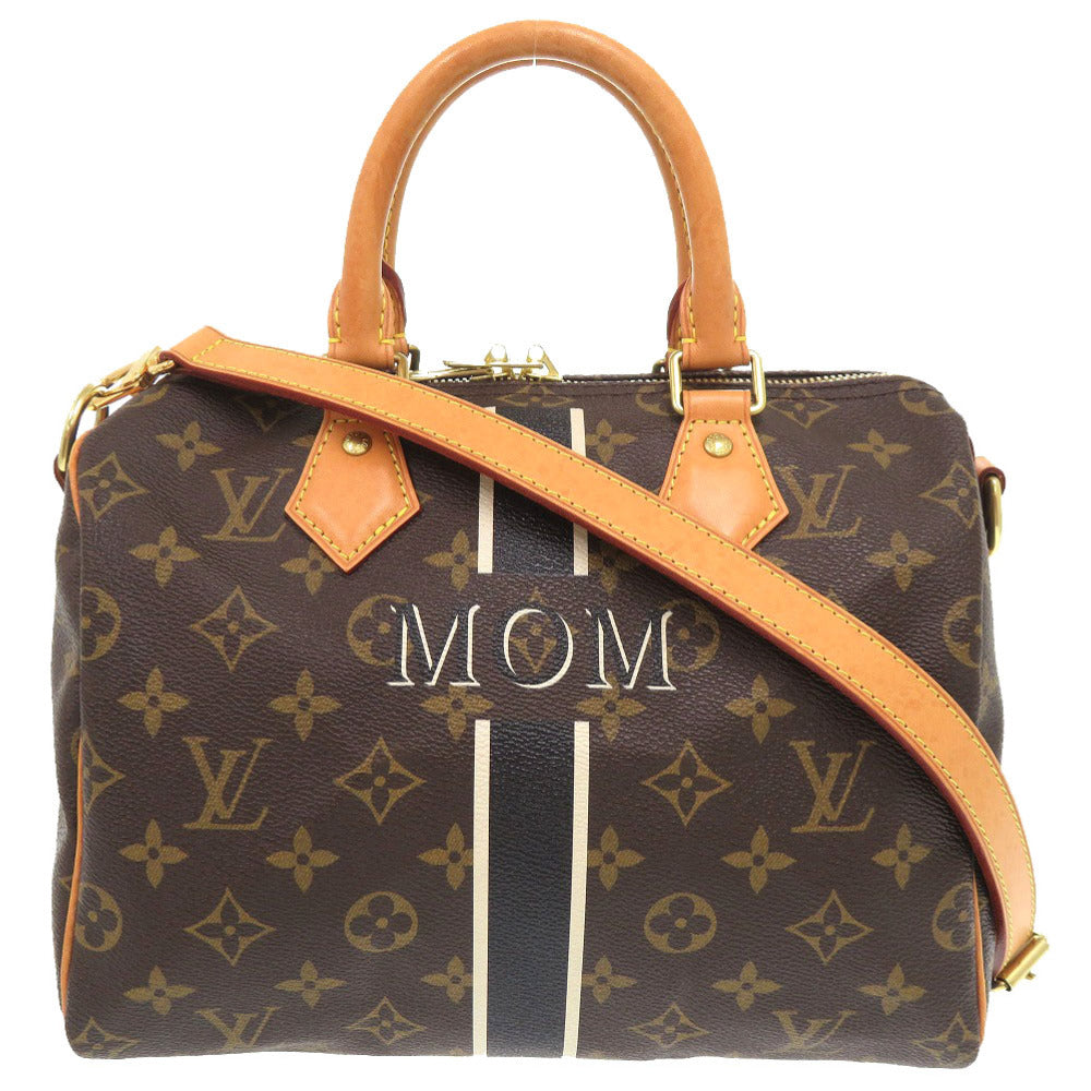 LOUIS VUITTON Handbag Monogram canvas Brown Mon monogram Speedy 25 Women