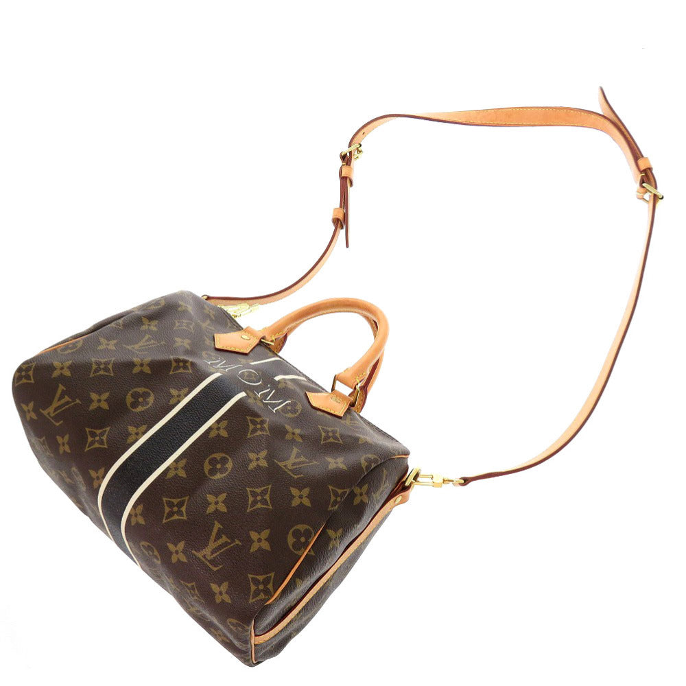 LOUIS VUITTON Handbag Monogram canvas Brown Mon monogram Speedy 25 Women