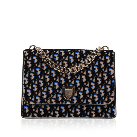 Luxury Dior Luxury Diorama Velvet Satchel Bag