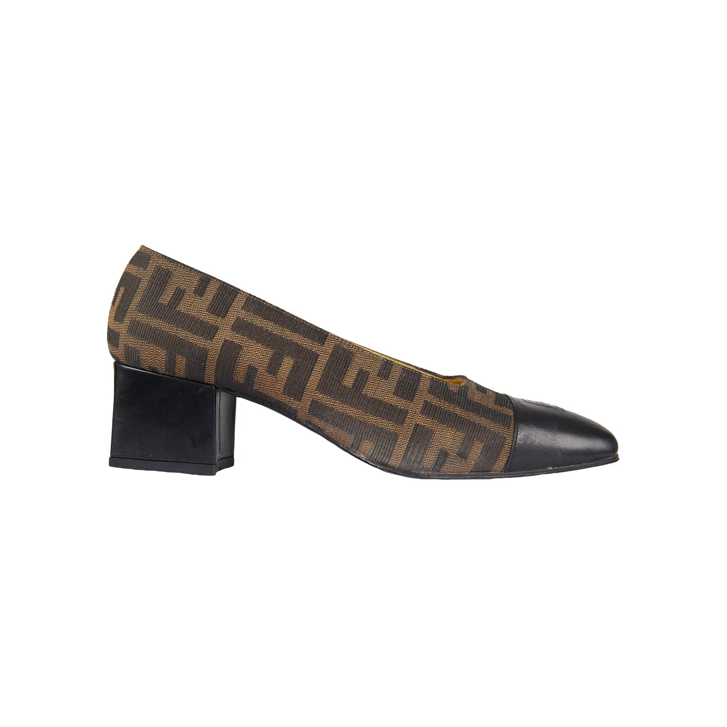 Luxury Fendi Zucca Monogram Pump Shoes - '90s