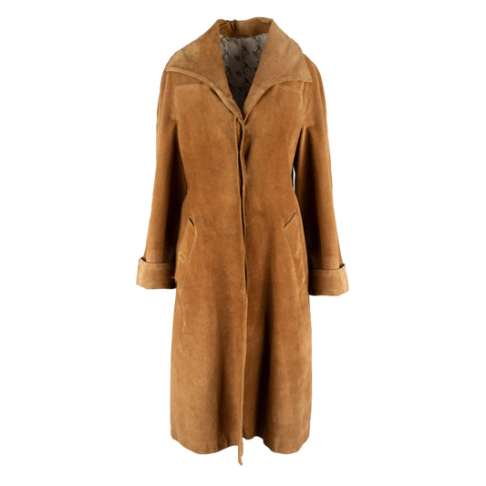 Luxury Gucci Trending 2025 Vintage Suede Long Jacket - '90s