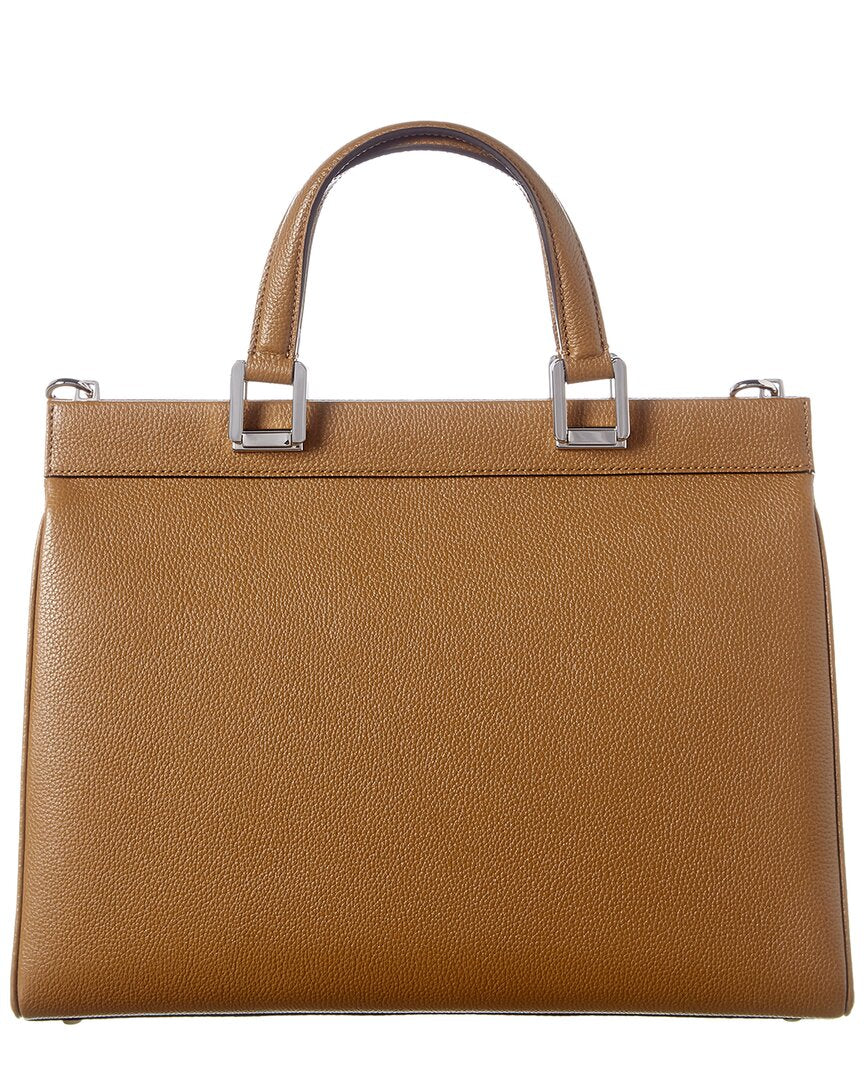 Luxury Gucci Trending 2025 Zumi Medium Leather Top Handle Tote