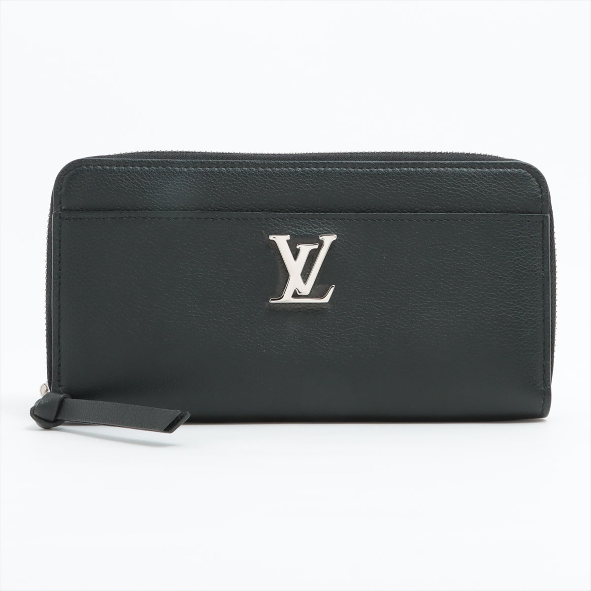 Louis Vuitton LV Logo Zippy Locky M62622 Noneir Round Zip Wallet