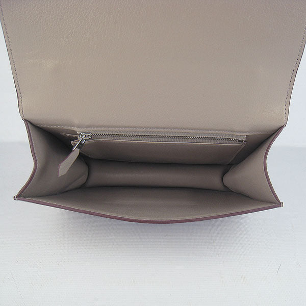 Luxury Hermes Constance Cowskin Leather Bag H017 grey silver