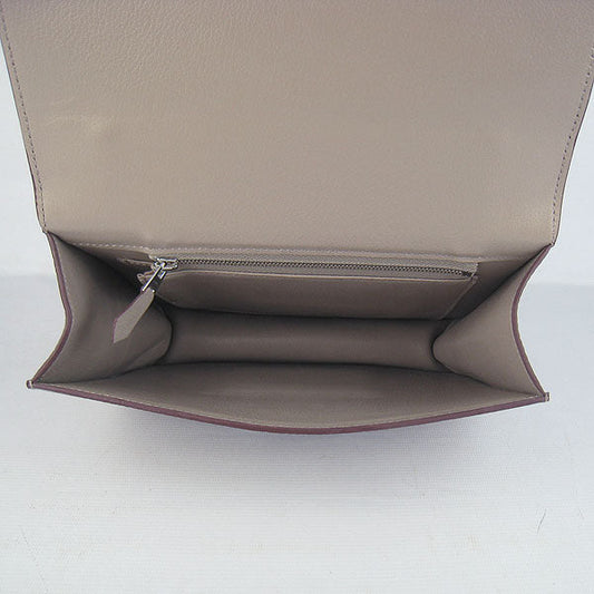 Luxury Hermes Constance Cowskin Leather Bag H017 grey silver