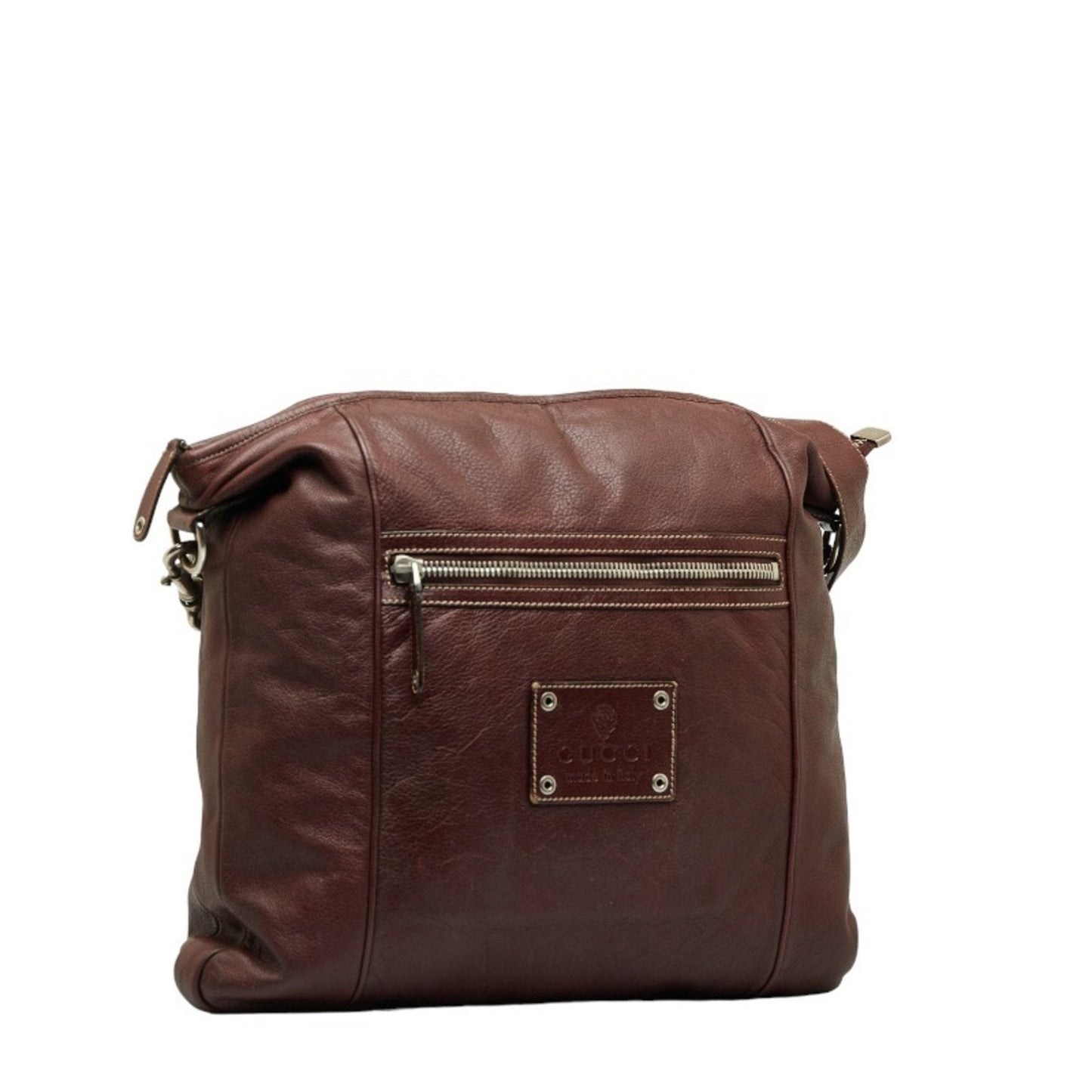 Luxury Gucci Trending 2025 Crest  Leather Shoulder Bag ()
