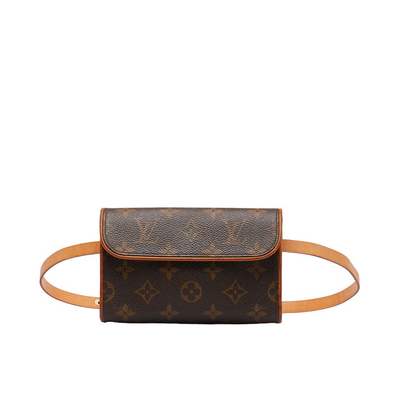 Louis Vuitton Monogram Pochette Florentine XS Body Bag M51855 Brown PVC Leather  Louis Vuitton