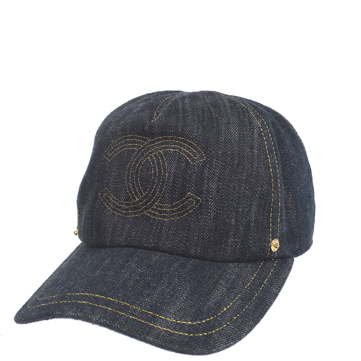 Luxury Chanel 2000s Cap Denim #M