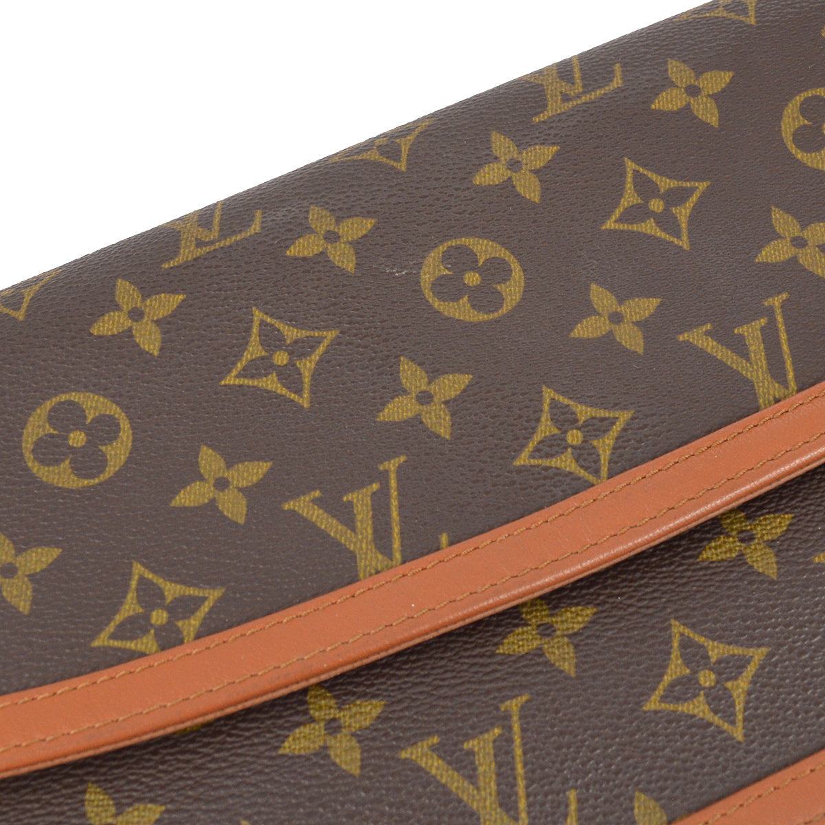 Louis Vuitton 1990 Monogram Pochette Dam GM Clutch Handbag M51810