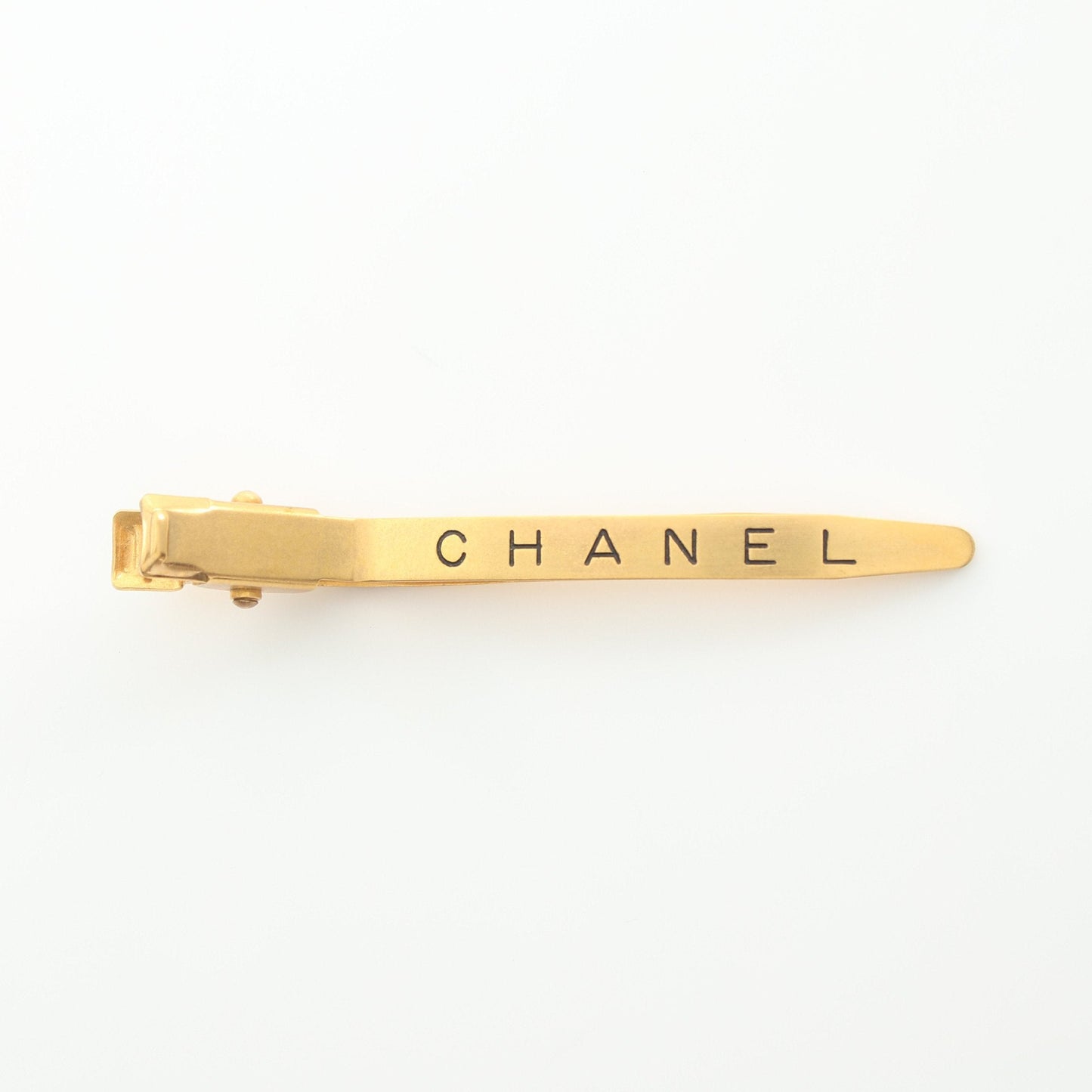 Chanel Hair Clip Gp Gold Logo 96A