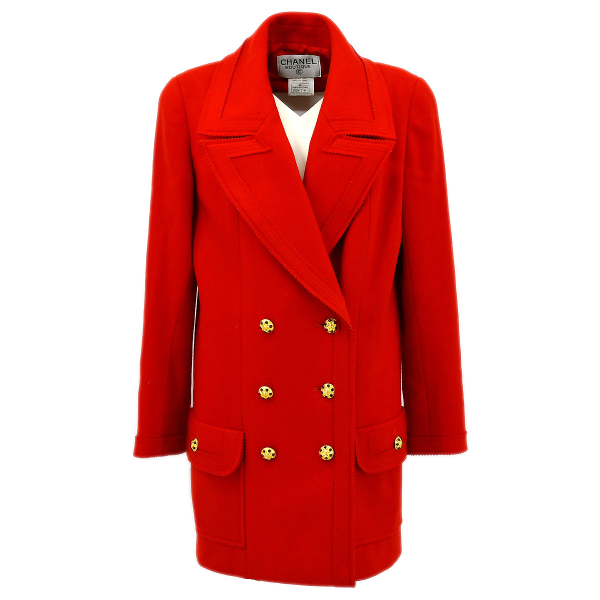 Luxury Chanel 1996 Fall CC-button double-breasted jacket #40